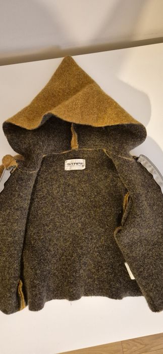 Jacheta Stapf copii, lână fiartă 100% organică, marime 80