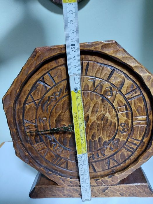 Superb ceas vechi din lemn masiv Junghans