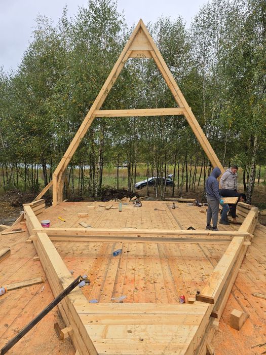 Case modulare din lemn sau din tevi  profile