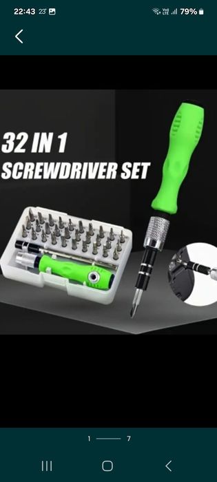 Set șurubelnițe capete 32in 1 de precizie