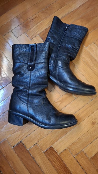 Cizme piele cu blana