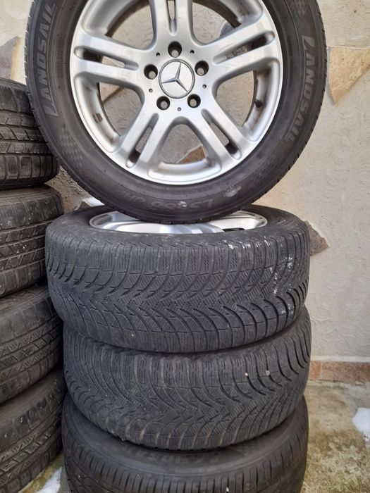 Jante Mercedes, 16 inch cu anvelope 225/55/16 M+S
