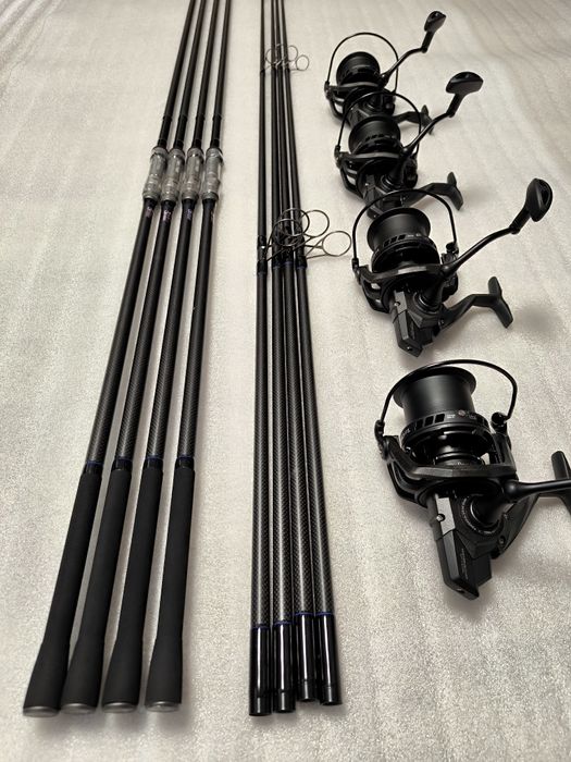 SET 4 Lansete FL FLX30 3.96M 4.0Lbs 2Seg + 4 Mulinete PRO FL MT 14000