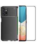 Samsung A23/A25/A33/A34/A35/A36 Husa TPU Carbon + Folie Sticla Front