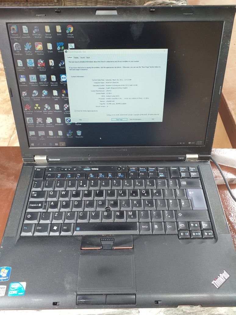 Laptop Lenovo   t410