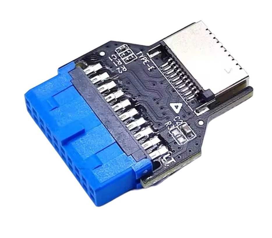 Преходник адаптер за дъно от USB 3.0 към USB Type-C motherboard