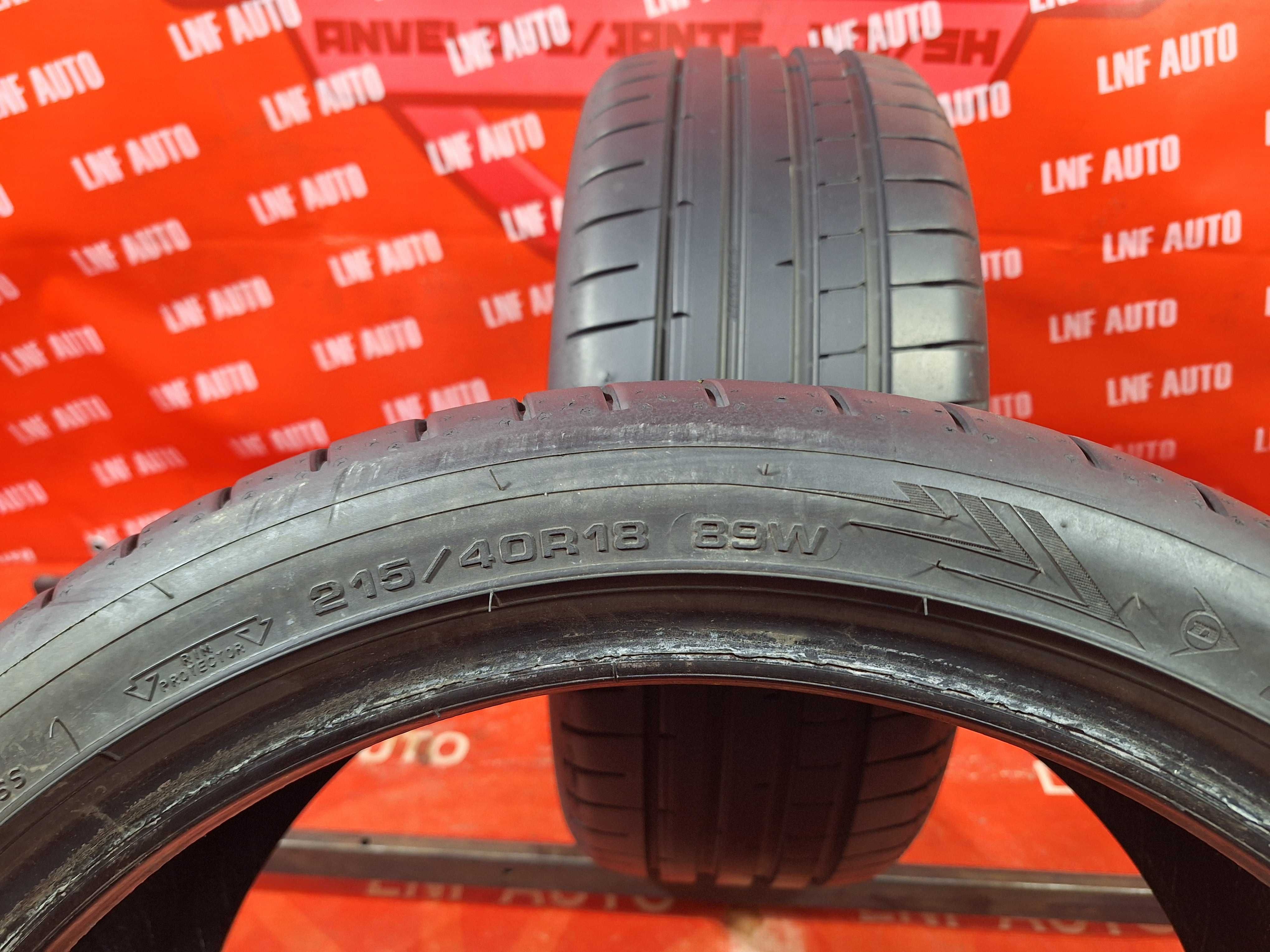 Anvelope de VARA - 215/40/18 - DUNLOP - 7.5 MM - DOT 2019 !