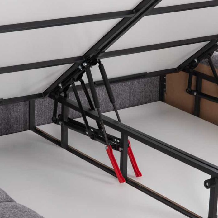 Легло, RAMON, Сив, Текстил, 160х200см.