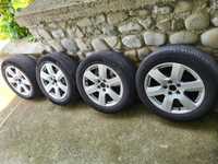 Jante originale Audi A6 5x112 cu anvelope Michelin vara 225 55 17