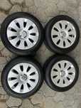 Jante aliaj 5x112mm, anvelope iarna 205/55 R16, Audi A3, A4, A6