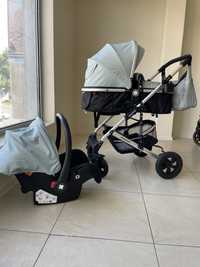 Бебешка количка на Kikaboo 3в1 комплект