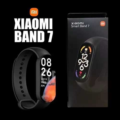 Смарт гривнa XIAOMI MI BAND 7 BLACK 1.62 ", ПУЛСОМЕР