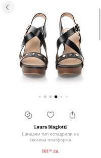 Нови обувки сандали Laura Biagiotti zara guess