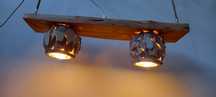 Lampa pentru foisor rustic