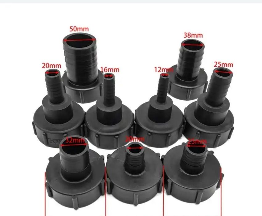 Капачки, преходници и всичко за бидон 1000 литра