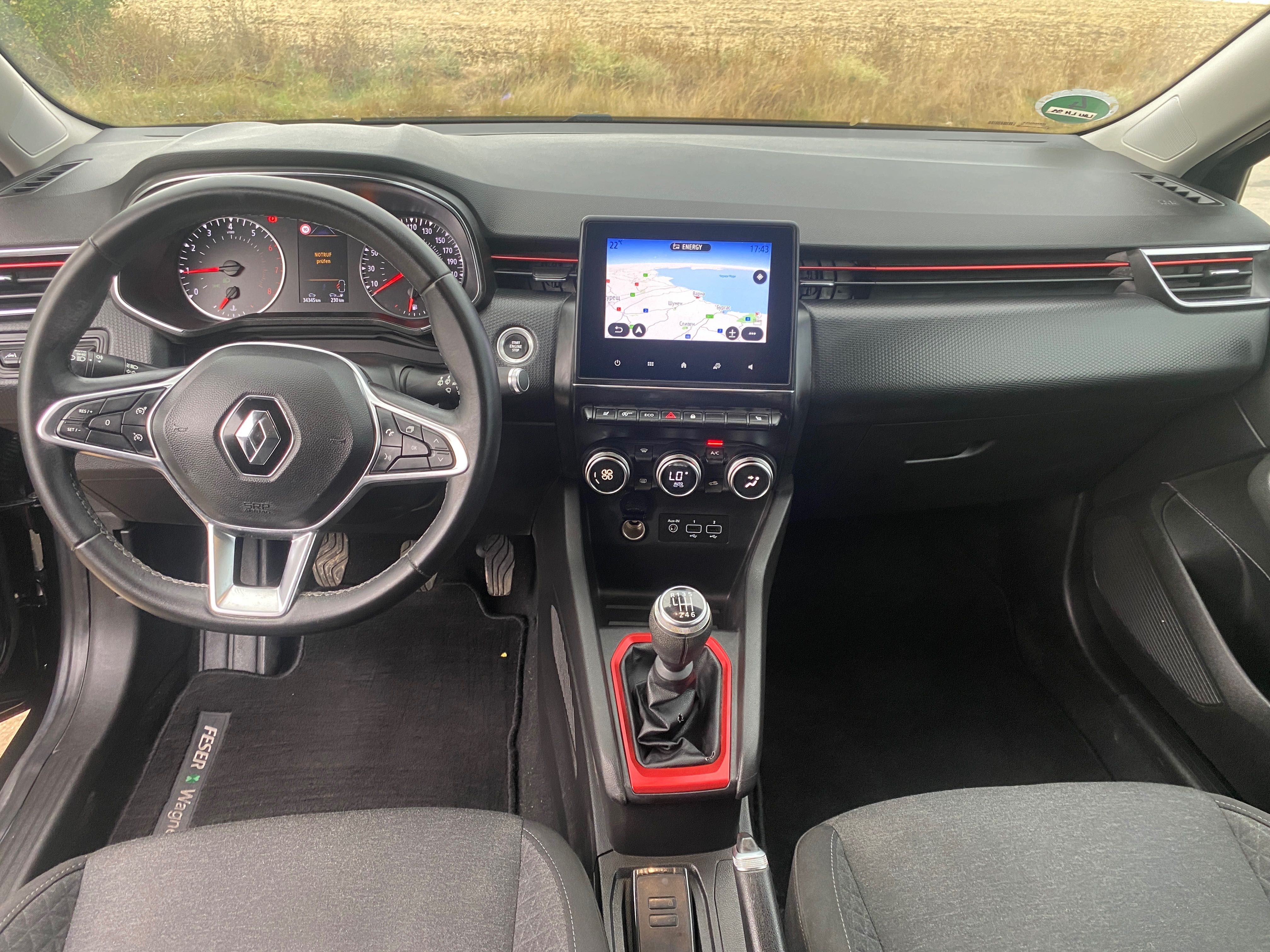 Renault Clio 5 1.0 TCe, 90 кс, 6 ск., 34 000 km, 2021г., euro 6D