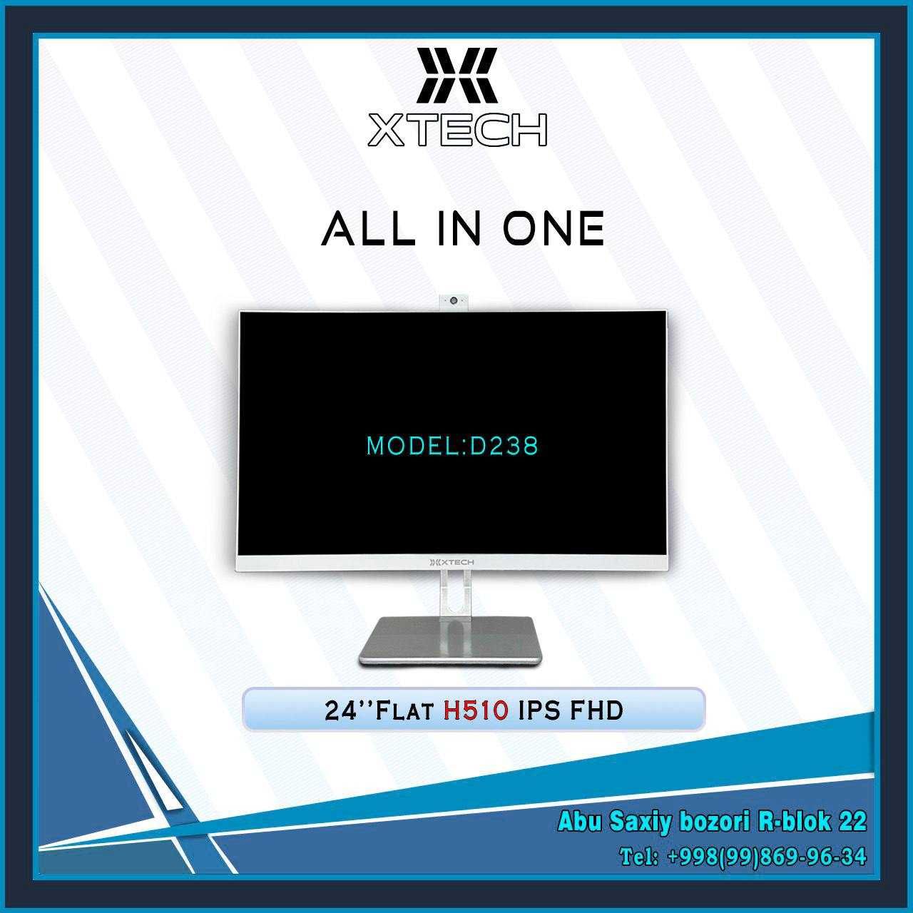 Monoblok XTECH 24" IPS H510 Flat