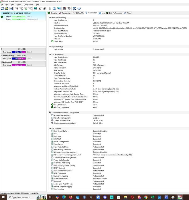 Hard disk laptop HGST 1TB SATA III 6GB/S 2.5" 7MM slim HTS541010B7E610
