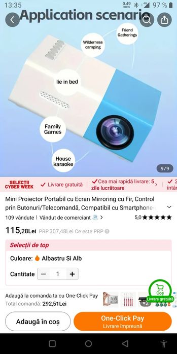 Miniproictor portabil