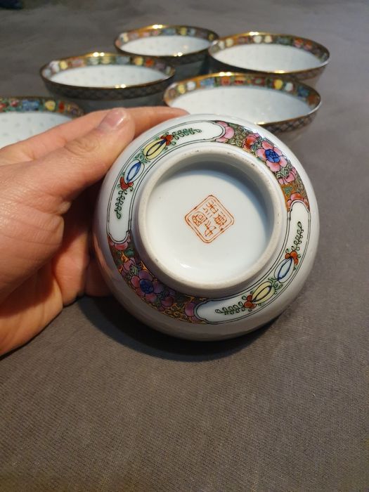 Set 6 boluri portelan china