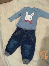 Set jeans+iepuras 56