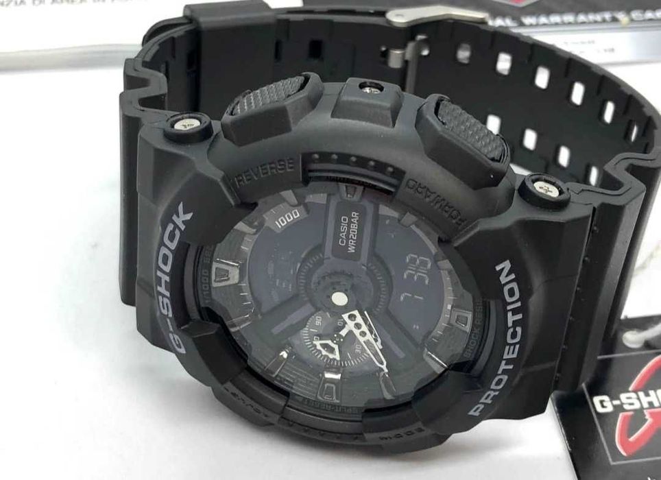 Ceas Sport Casio G-Shock GA-110 SL Black – Nou, Garanție 2 Ani