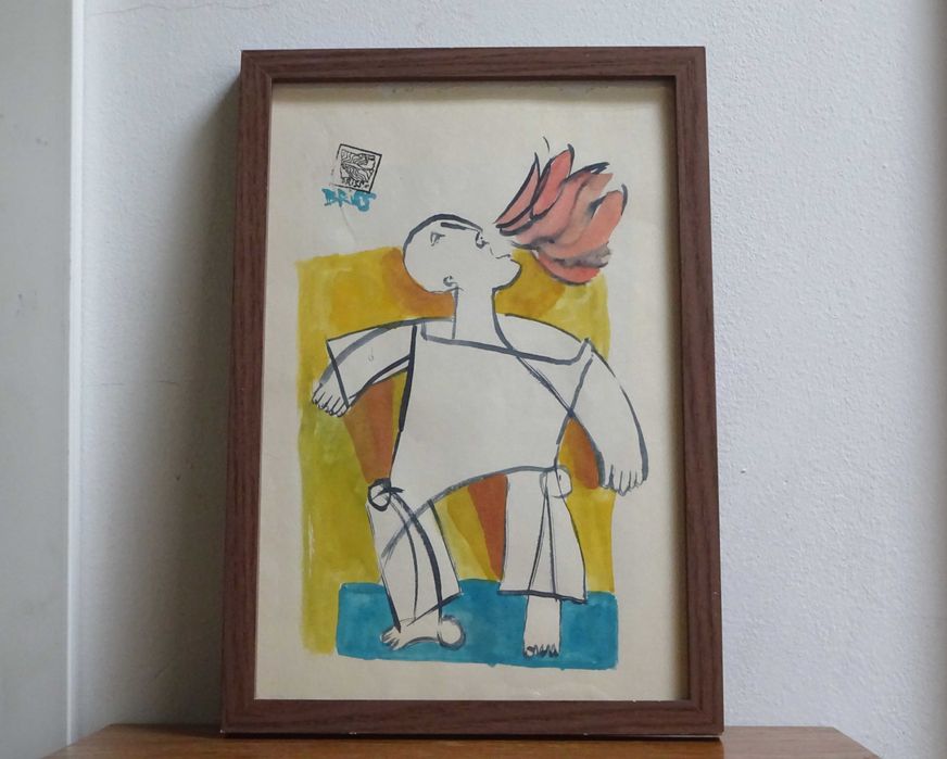 Sami BRISS ‘Strigat’- Tablou in texnica mixta