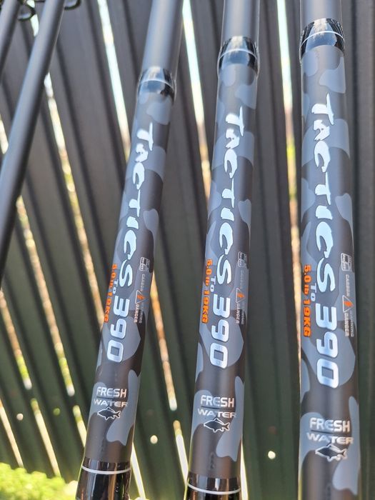 Set 3 lansete Diamant Alb Tactics 3.9m, 5 LBS , 3 segmente
