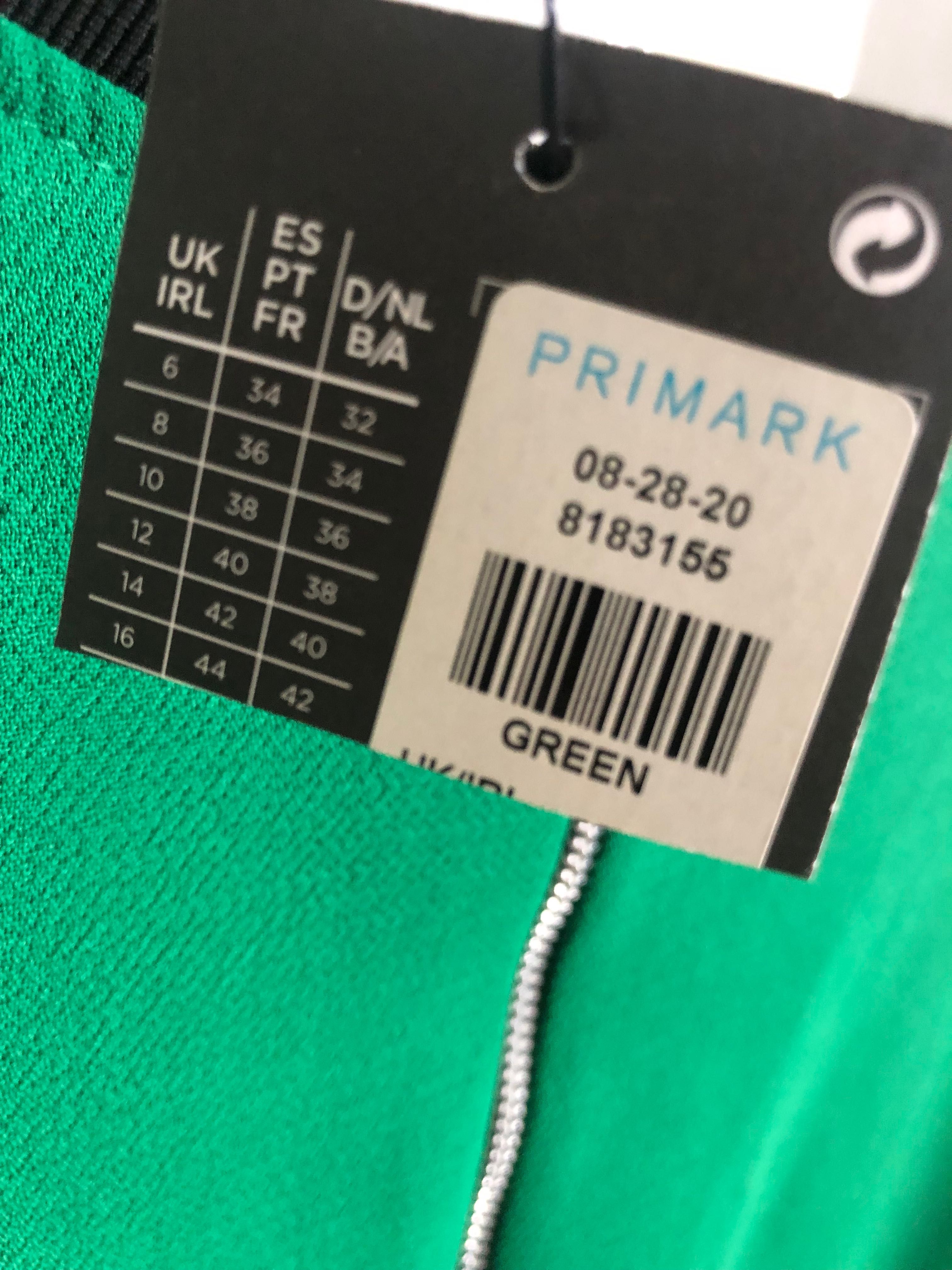 Зелена рокля от Primark  номер L