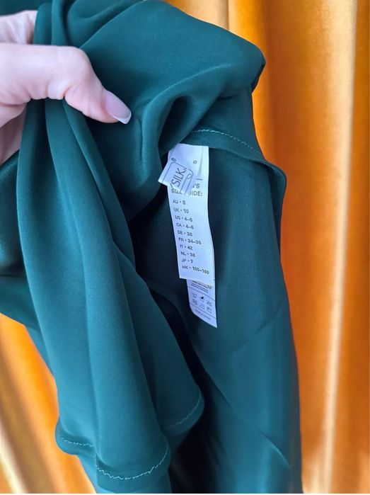 LilySilk Furou Rochie matase naturala verde