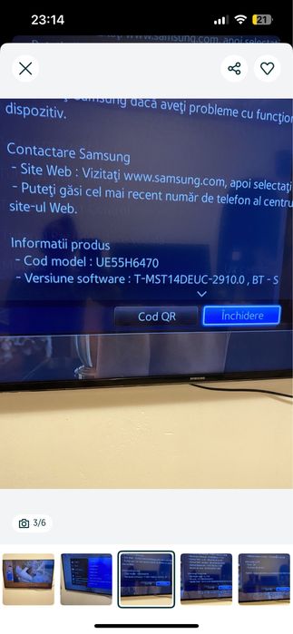 Televizor smart  Led 4k Model UE55H6P70