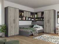 Set Dormitor Colt Lucio C6 Gri / Lemn