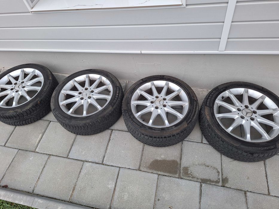Джанти за Мерцедес r17 5x112 със зимни гуми 215/50 r17 Спешно!!!