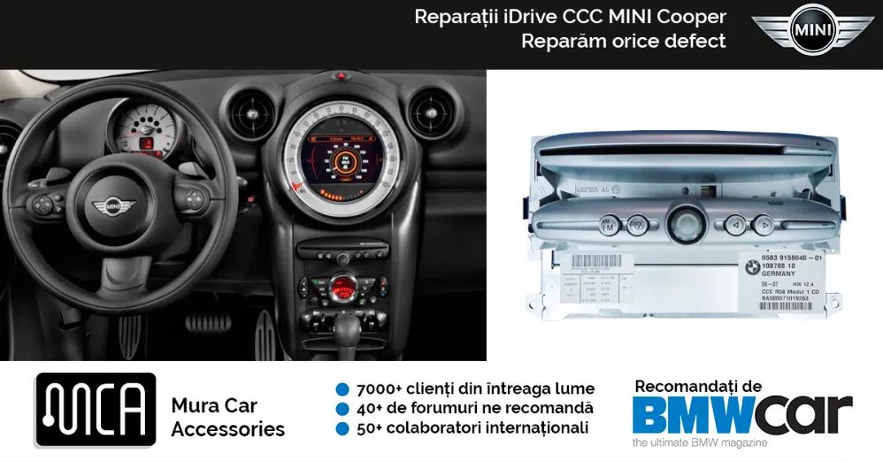 Reparatii navigatii iDrive CCC pentru Mini Cooper | 1 an garantie