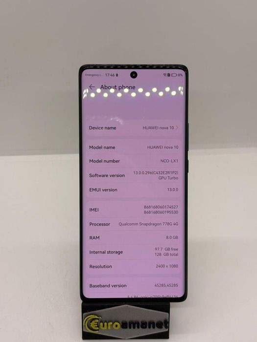 Telefon mobil Huawei Nova 10, Dual SIM, 8GB RAM, 128GB, 4G, -A-