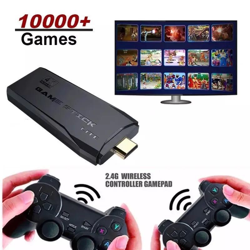 2024 4K HDMI Безжична Игра с над 10000 игри с безжични джойстици тв