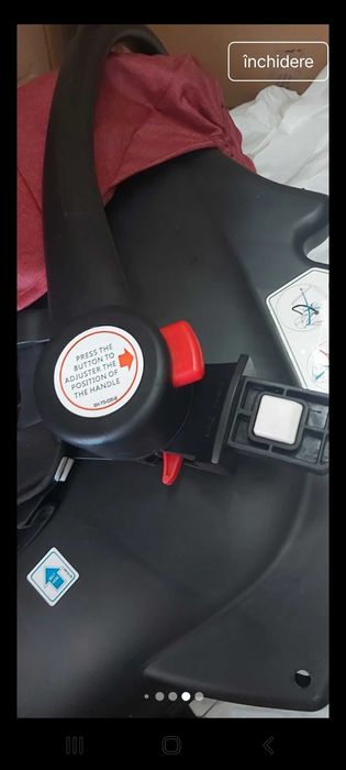 Scoica NOUA pwntru bebeluș Hopi fără eticheta culoare vișiniu cu negru