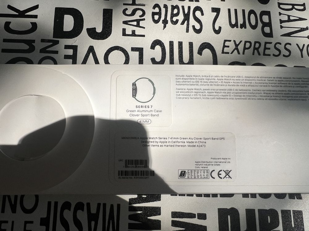 Apple watch seria 7 41mm Green Alu GPS