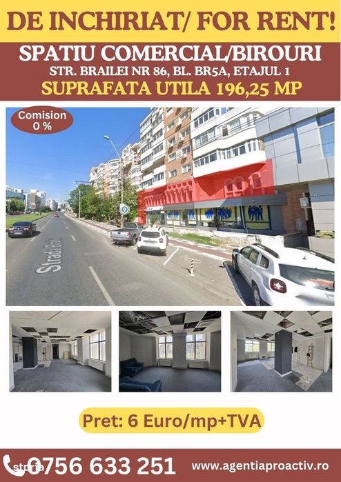 Spațiu comercial / birouri, Str. Brăilei, Galați