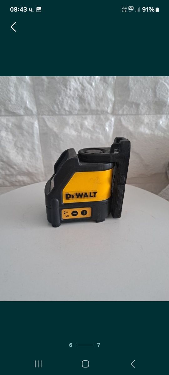 Лазер DEWALT червен лъч