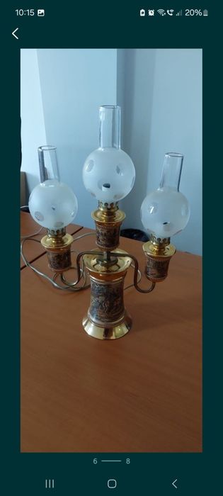 Accesoriu decorațiune lumina vintage colectie ceramica Italia 1950