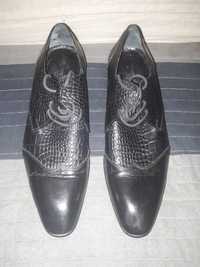 Pantofi piele Giorgio Armani, barbatesti, originali, negru, marime 41