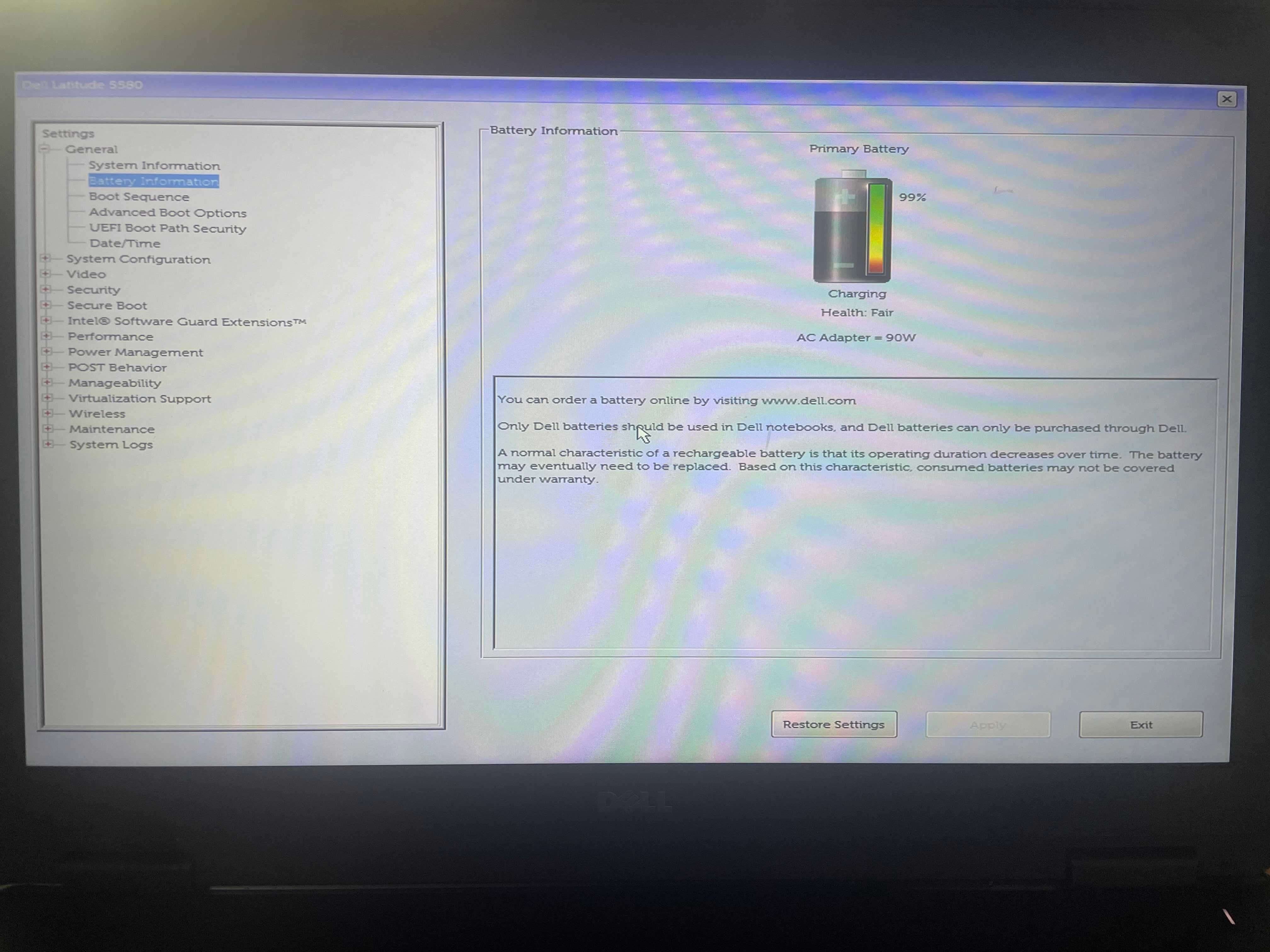 Dell Latitude 5580 i7 16 RAM DDR4 512 SSD