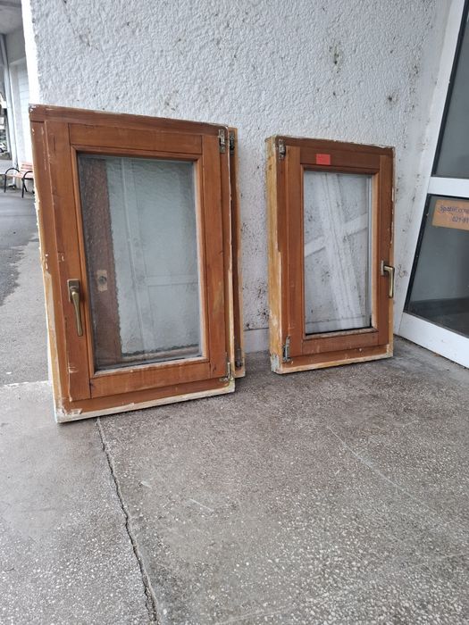 Geamuri termopan profil lemn dimensiuni mici(3 buc)