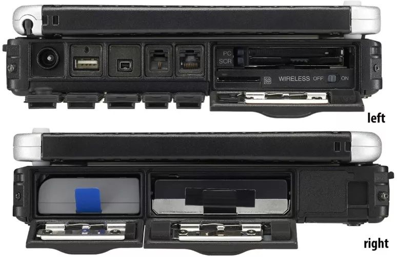Laptop Militar Panasonic CF-19 256GB SSD 8GB ram Intel I5 Touchscreen