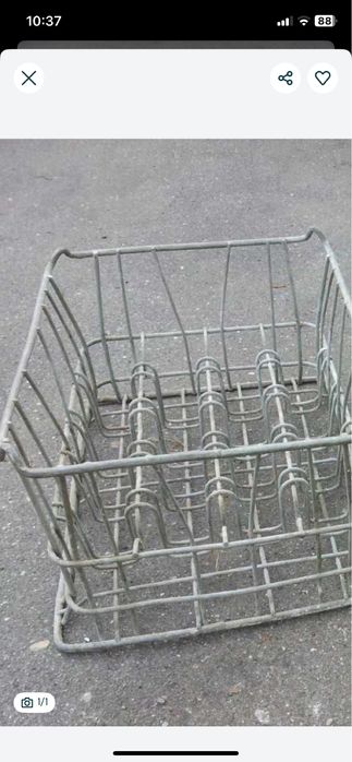 Ящик стеклотары для бутылок металлический