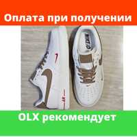 Кроссовки оригинал качества Nike air force 1 коричневый