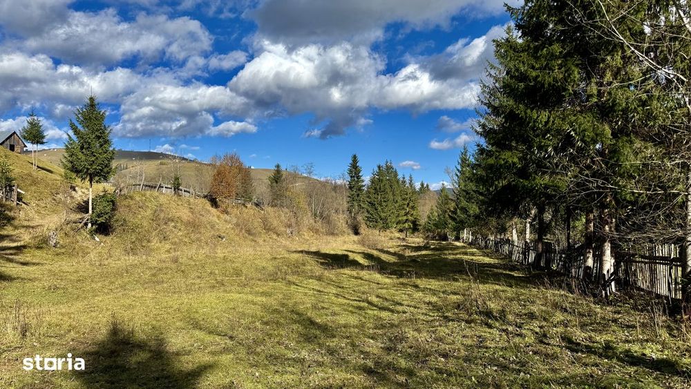 Teren de 500 mp sau mai mare, aproape de pârâu, acces facil și liniște