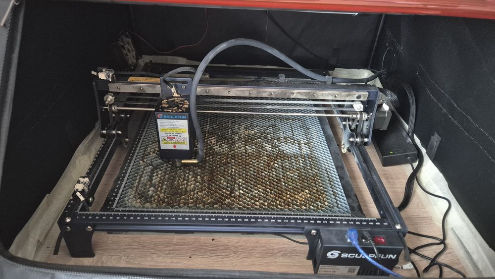 Лазер Sculpfun S30 Pro Max, 20w - гравиране и изрязване