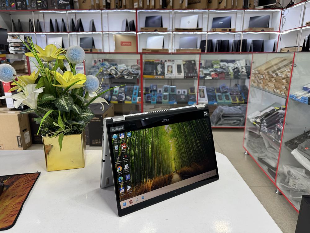 acer spin i5-10 8/256 ssdlik x360 sensor planshetni rejimlari ideal